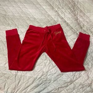 Juicy Couture Vibrant Red Sweatpants